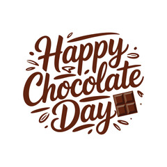 World Chocolate Day, Happy Chocolate Day, T-shirt design, Vector typography, chocolate festival, Banner design, Poster design, Celebration of chocolate day
