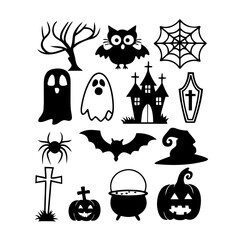 Halloween Icon Collection Decor