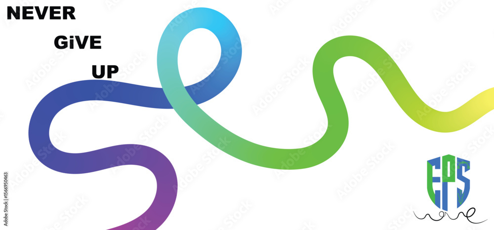 Poster vibrant abstract lines on a dark background. this image features a dynamic composition of colorful, 