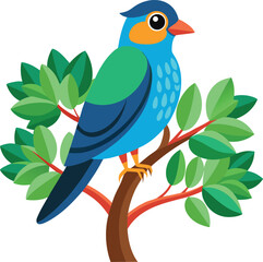 A bird sit in the tree, bird on branch