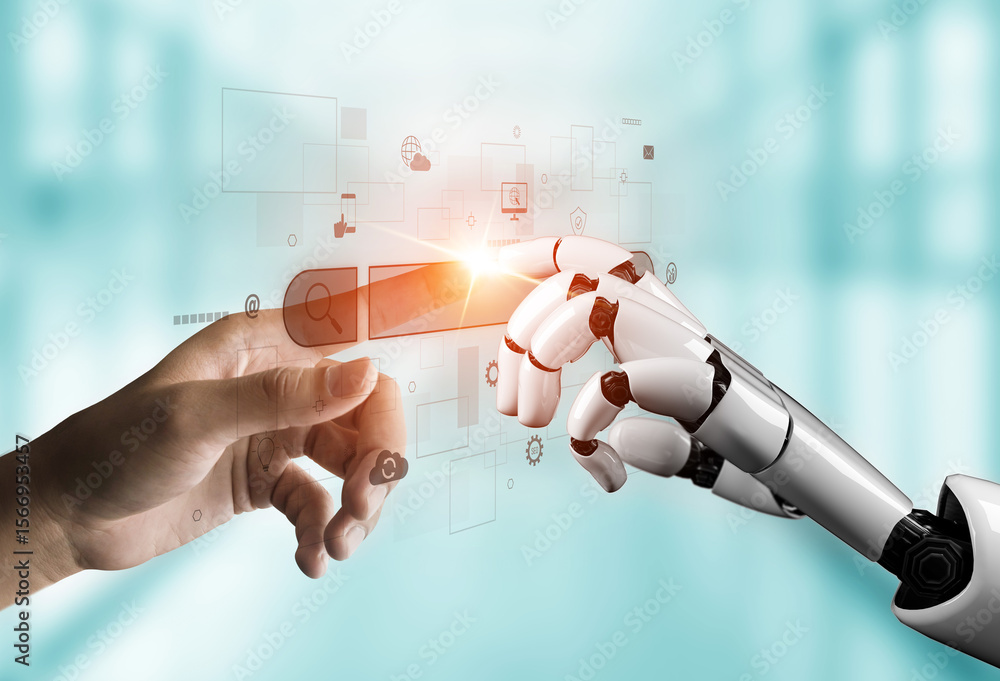 Poster ai assisting search engine interface to find digital information, enhance seo visibility, monitor in