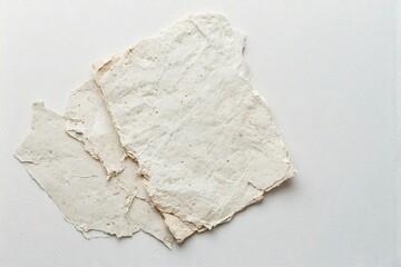 Scrap paper on white background , Scrap paper for background , Writing paper , Note paper