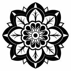 Background with flowers art illustration flower line