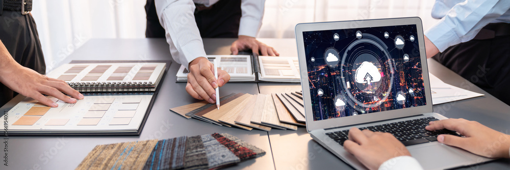 Poster cloud computing software for brisk remote work and personal data storage
