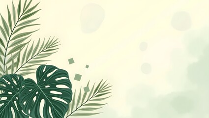 Ethereal botanical pattern composition