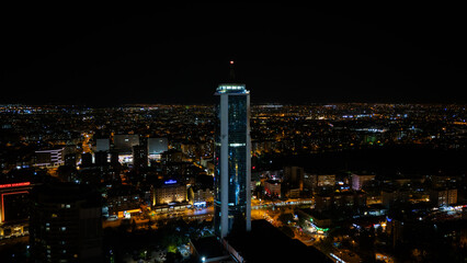Konya City view evening photo shoot with drone
