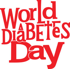 World Diabetes Day-Silhouette Vector Illustrator