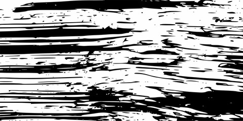 Abstract Black Ink Brush Strokes on White Background Texture Place illustration Over any Object to Create Grungy Effect abstract vector