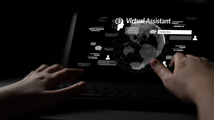 AI assistant with LLM, big data, machine learning, and generative AI powers prompt engineering and...