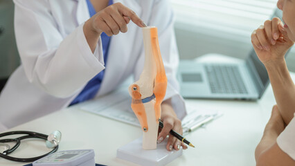 Patients consulted about knee pain due old age knee problems or joint pain that occur regularly and...