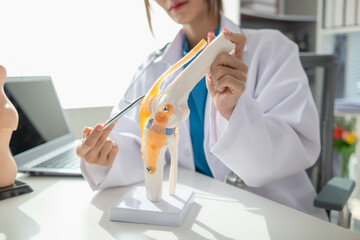 Patients consulted about knee pain due old age knee problems or joint pain that occur regularly and...