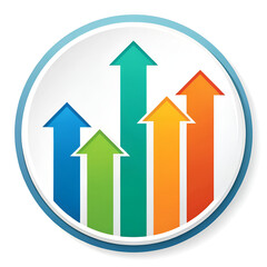 colorful arrows on white