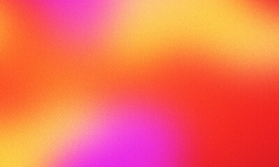 Vibrant gradient of pink yellow and orange with subtle noise texture