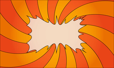 Horizontal pop art background with space for text
