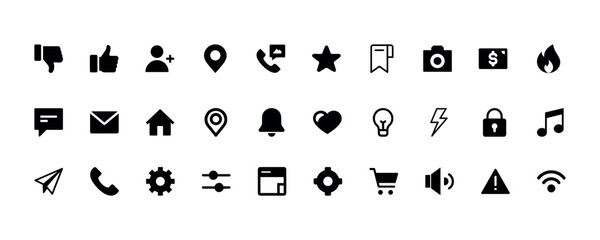 Universal UI Icons A Complete Set of Modern App Symbols