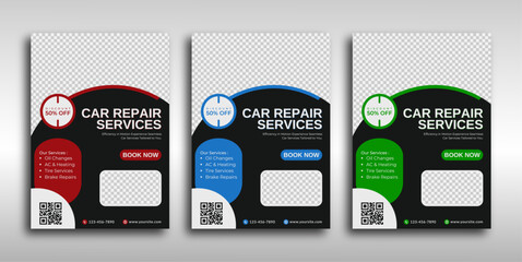 Car Repair Services Flyer with Discount