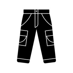 cargo pants icon silhouette on white background (3).svg