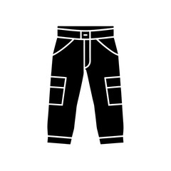 cargo pants icon silhouette on white background (1).svg