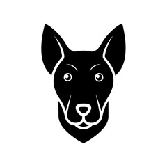 minimalist dog head icon silhouette on white backg (1).svg