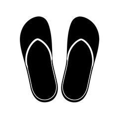 slippers icon silhouette on white background (1).svg