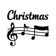 Christmas Musical Notes Illustration conveying the Joy and Harmony of Holiday Season