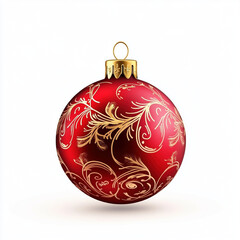 christmas ball isolated on white