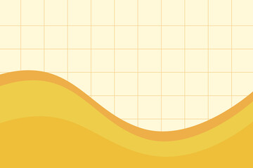 Abstract Yellow Wave Composition for Banner Thumbnail Background