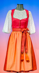 typical bavarian dirndl - traditional clothing