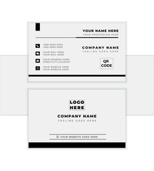 Double-sided creative business card template. landscape orientation. Vector illustration graphic design. Modern shape with abstract color. Luxury background. Vector illustration print template.
      
