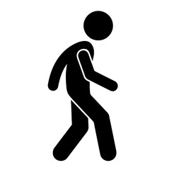 Walking person in silhouette. movement, everyday routine, life journey, solitude, mindfulness in motion, personal change