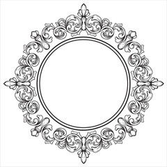 Elegant Baroque Ornate Frame with Scrollwork Details