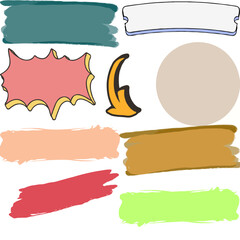 Chalkboard with speech bubbles variety of speech bubbles on chalkboard s