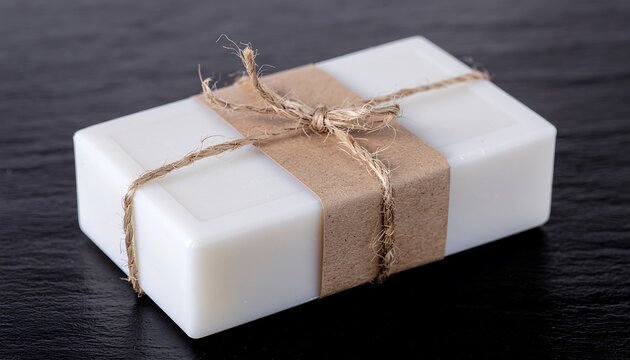 Simple Elegance A Bar of Soap with Natural Packaging for Body care