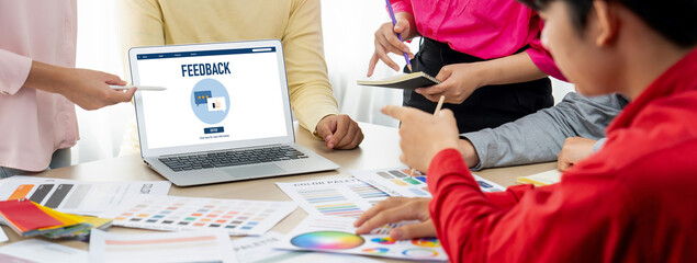 Customer feedback and review analysis by brisk computer software for corporate business