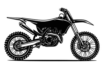 Motocross Dirt Bike High-Performance Powerful Engine, Aggressive Design, Off-Road Adventure Awaits