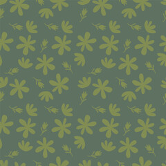multicolor exotic hand drawn floral seamless pattern