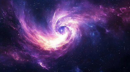 Obraz premium A Beautiful Galaxy Swirls with Vibrant Colors in the Vast Universe