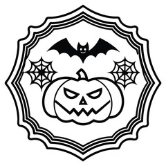 Fototapeta premium Gothic vintage skull with wings and flowers, a tribal tattoo design symbolisation death