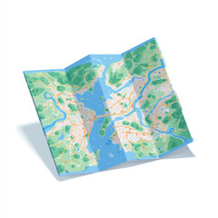 map isolated in White Background, map vector, Flat lay vector illustration
