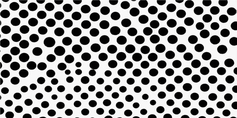 Abstract black and white metal grid pattern with seamless dots and retro circular design background