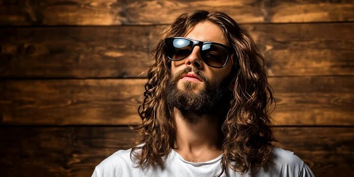 Modern jesus christ ready to perform religious miracles