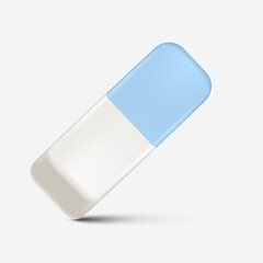 Realistic 3D Rubber Eraser Icon