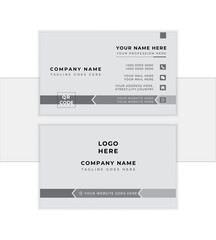 Double-sided creative business card template. landscape orientation. Vector illustration graphic design. horizontal simple clean visiting card. best for print items. editable vector illustration.
    