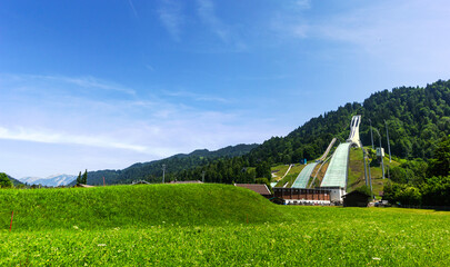 Springboard on Olympic stadium in Garmisch-Partenkirchen