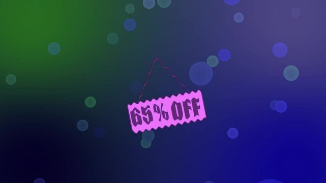 65% Off Sale Animation: design, discount store...