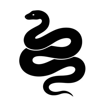 Design a black silhouette of a Amethystine Python Scrub Python white background clean vector shape