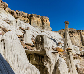 Ghost Hoodoos on The Wahweap Hoodoos Trail, Grand Staircase-Escalante National Monument, Utah, USA