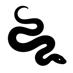 Fototapeta premium Design a black silhouette of a Boas white background clean vector shape