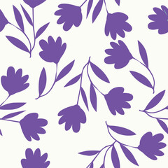 multicolor exotic hand drawn floral seamless pattern