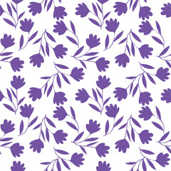 multicolor exotic hand drawn floral seamless pattern